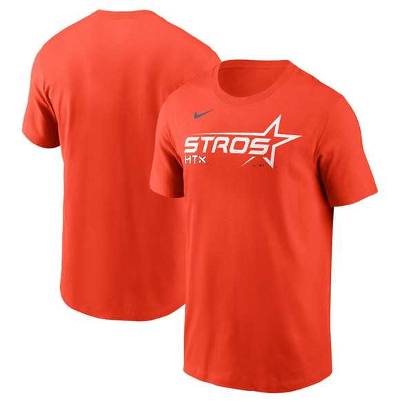 Men's Houston Astros Orange 2025 City Connect Wordmark Performance T-Shirt,We sell and wholesale Men's Houston Astros Orange 2025 City Connect Wordmark Performance T-Shirt on line form chian!